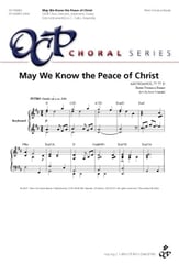 May We Know the Peace of Christ SATB choral sheet music cover
